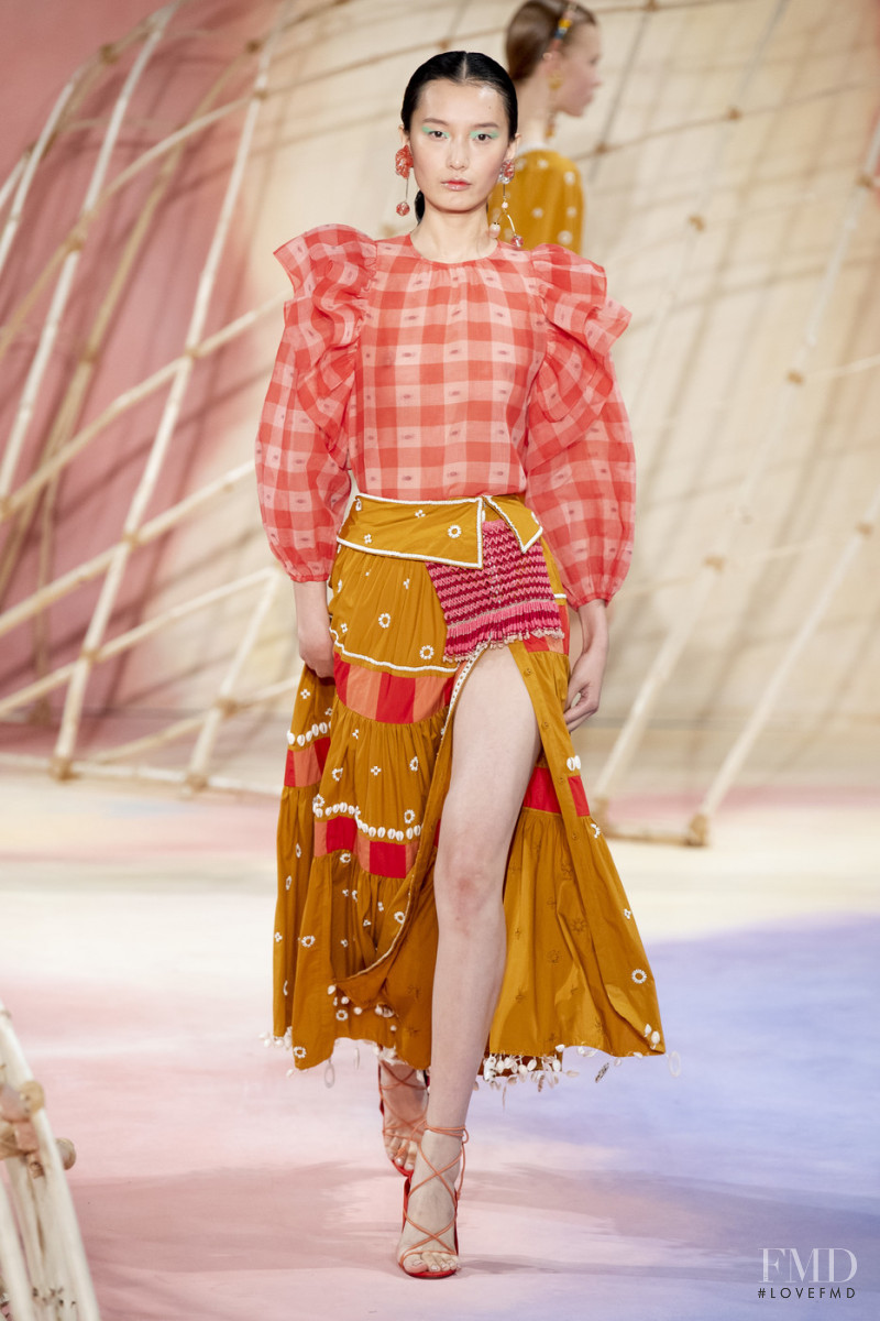 Liu Chunjie featured in  the Ulla Johnson fashion show for Spring/Summer 2020