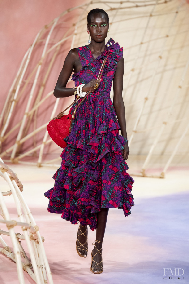 Nya Gatbel featured in  the Ulla Johnson fashion show for Spring/Summer 2020