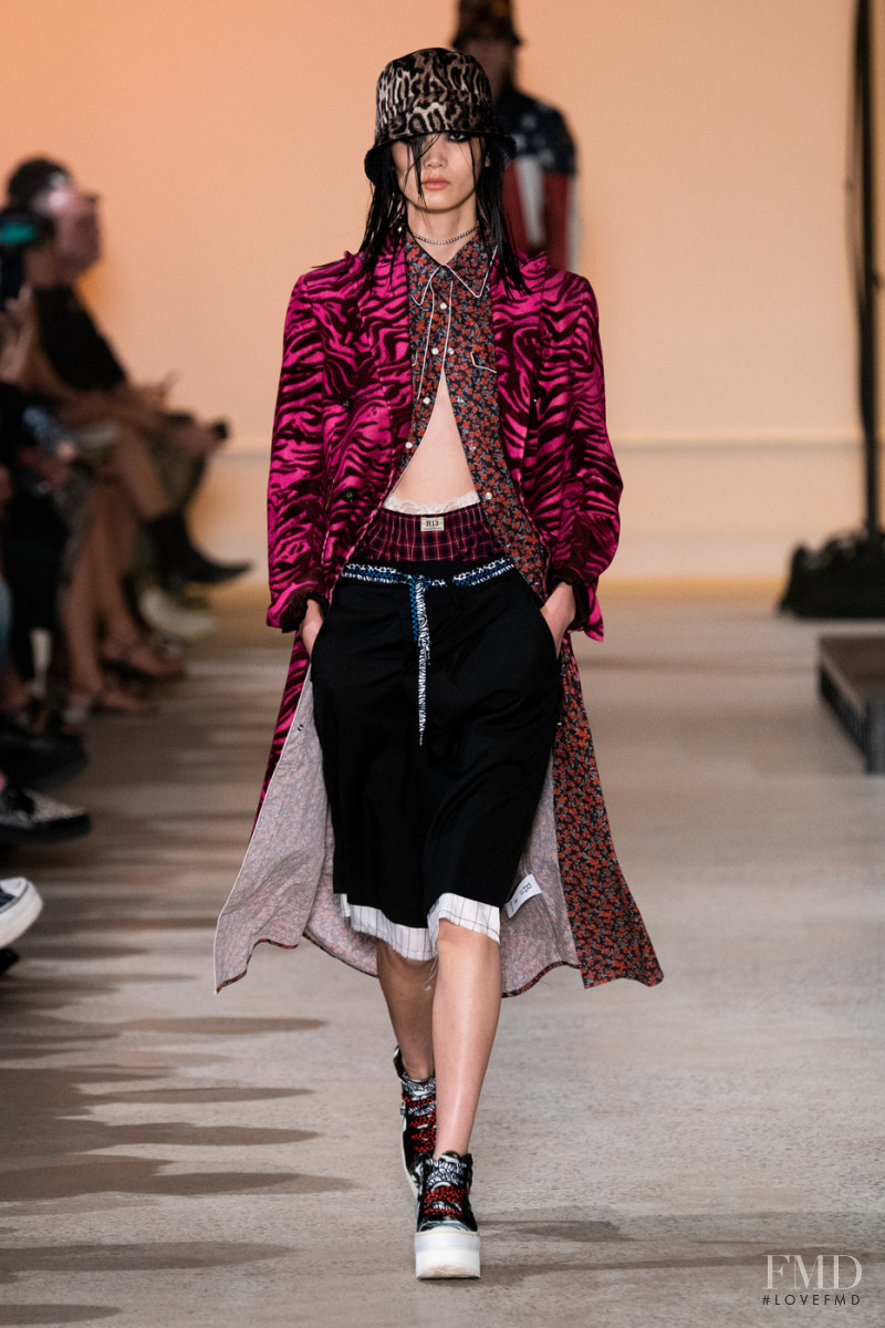 Liu Huan featured in  the R13 fashion show for Spring/Summer 2020