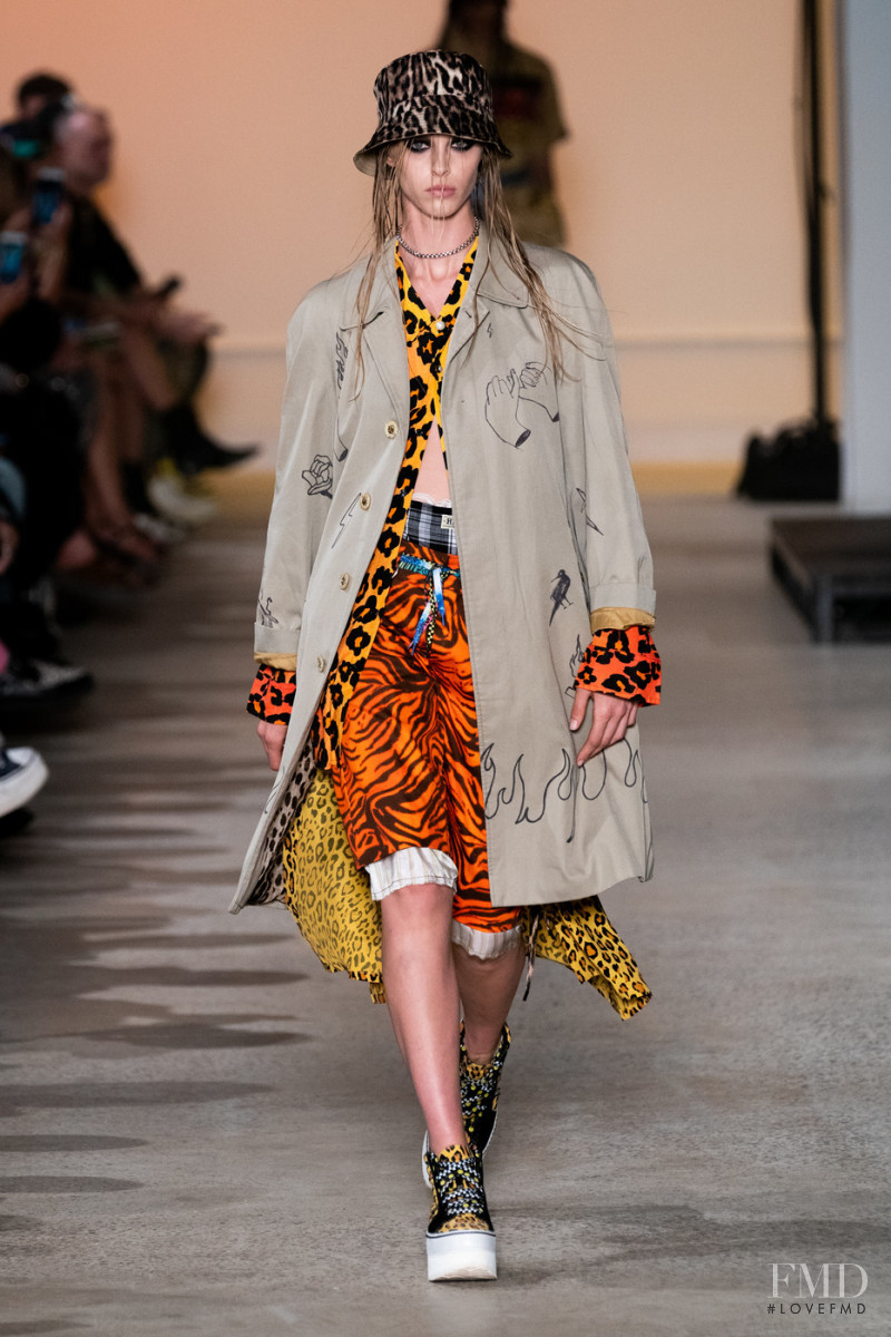 Abby Champion featured in  the R13 fashion show for Spring/Summer 2020