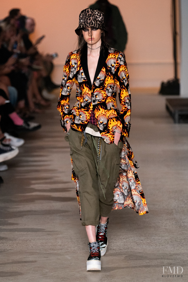 Maud Hoevelaken featured in  the R13 fashion show for Spring/Summer 2020