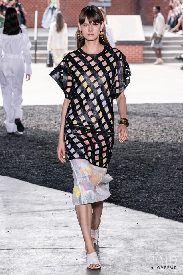Joanna Tatarka featured in  the 3.1 Phillip Lim fashion show for Spring/Summer 2020