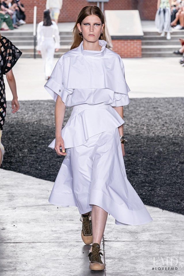 Tessa Bruinsma featured in  the 3.1 Phillip Lim fashion show for Spring/Summer 2020