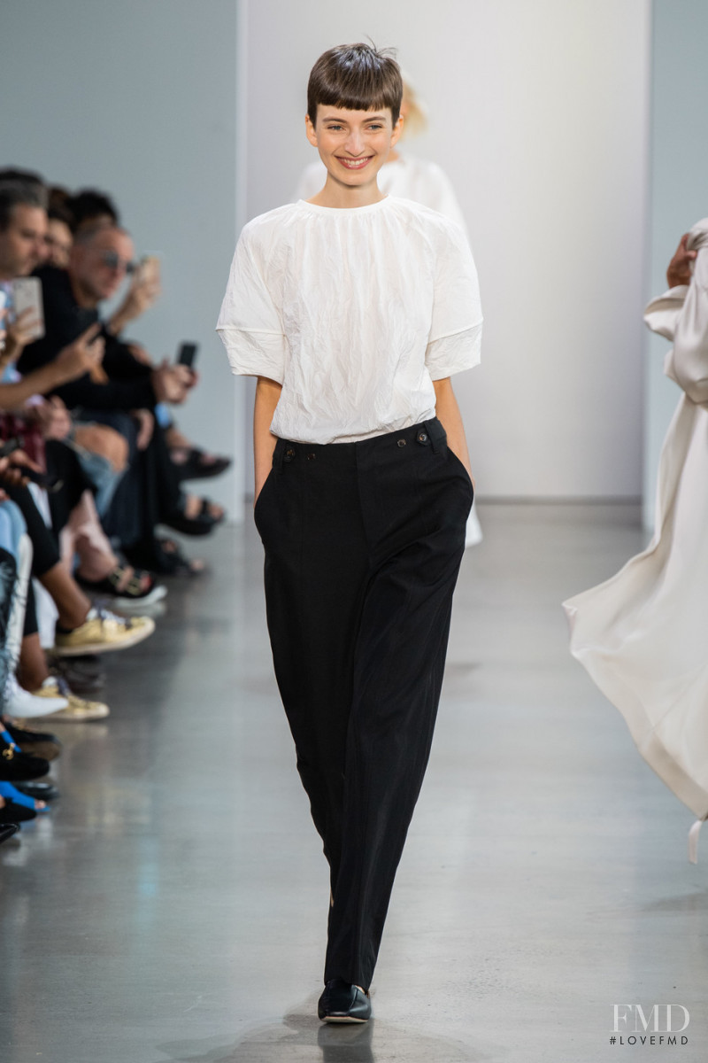 Maisie Dunlop featured in  the Deveaux fashion show for Spring/Summer 2020