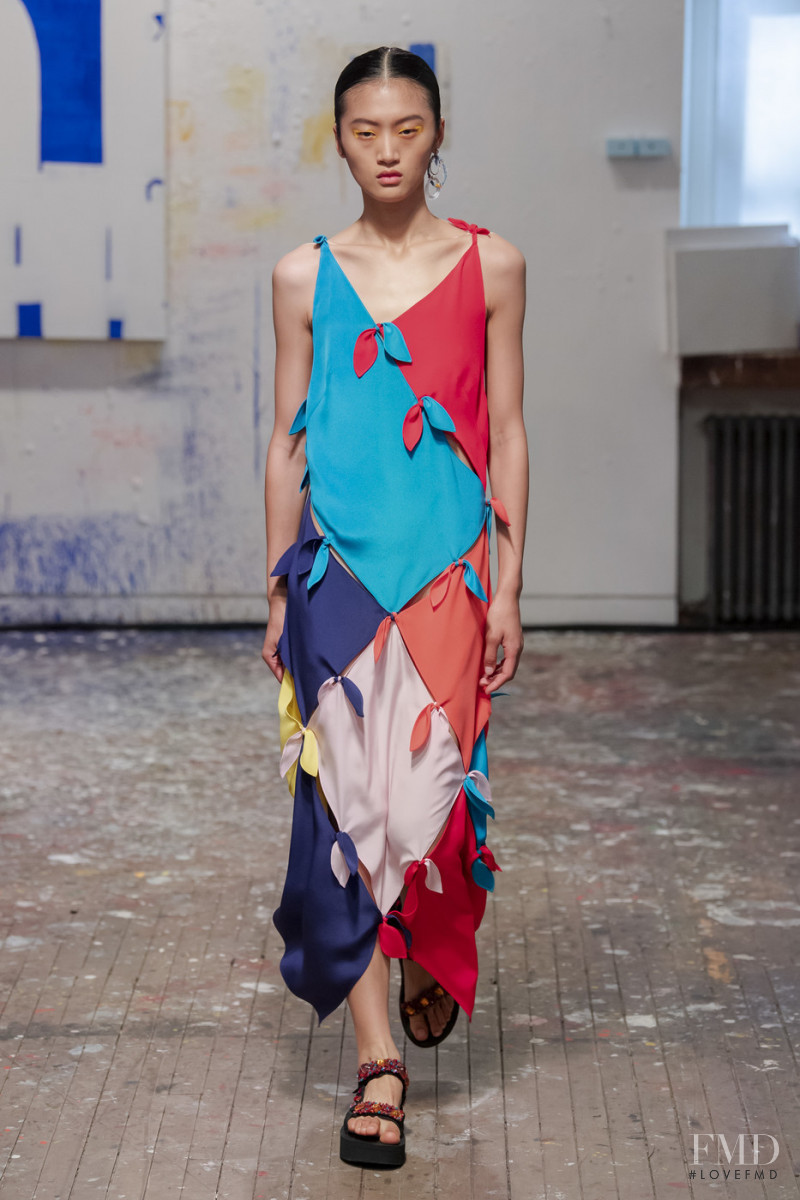 Yilan Hua featured in  the Jonathan Cohen fashion show for Spring/Summer 2020