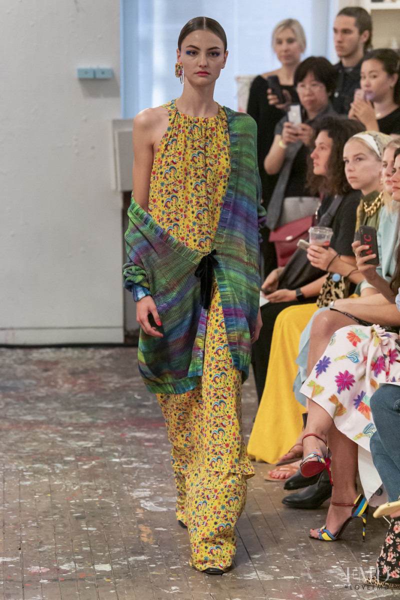 Paula Cioltean featured in  the Jonathan Cohen fashion show for Spring/Summer 2020