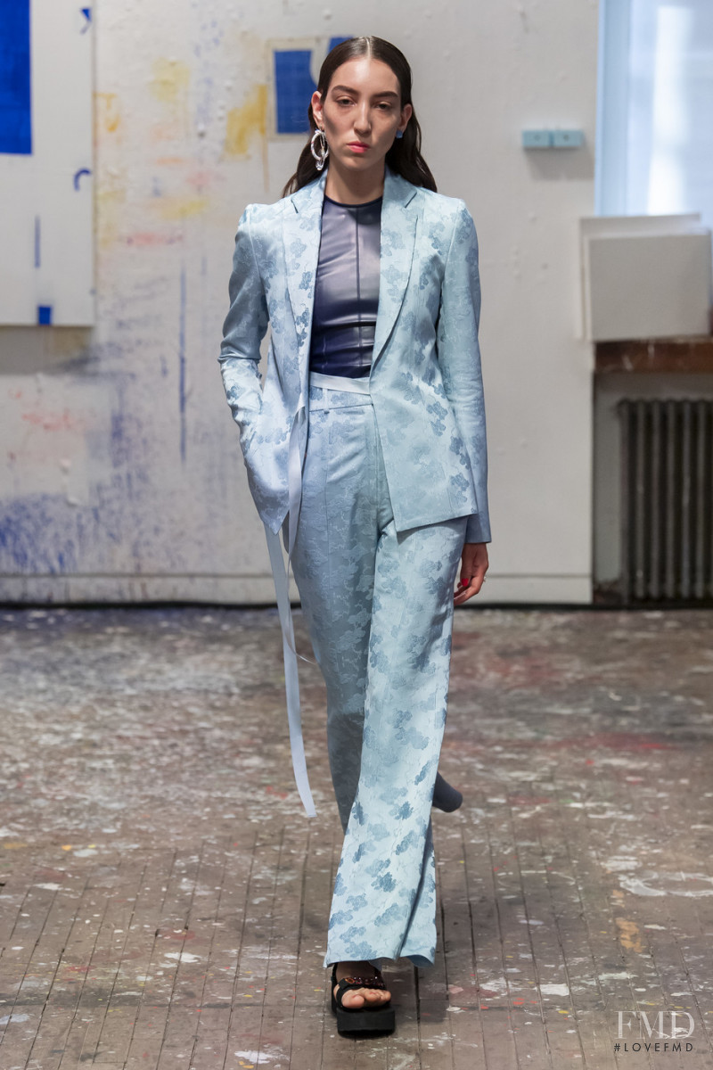 Andrea Carrazco featured in  the Jonathan Cohen fashion show for Spring/Summer 2020