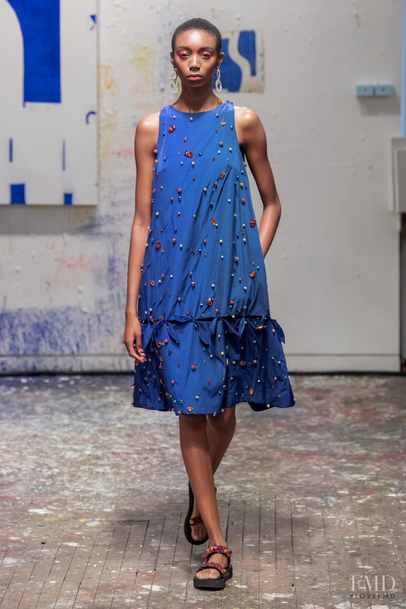 Hannah Shakespeare featured in  the Jonathan Cohen fashion show for Spring/Summer 2020