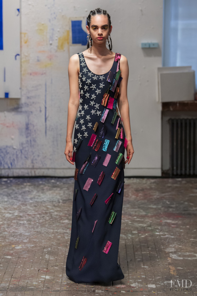 Isis Jimenez featured in  the Jonathan Cohen fashion show for Spring/Summer 2020