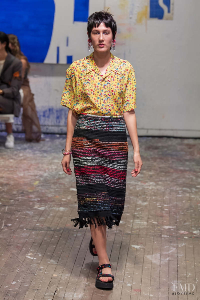 Aria Herbst featured in  the Jonathan Cohen fashion show for Spring/Summer 2020