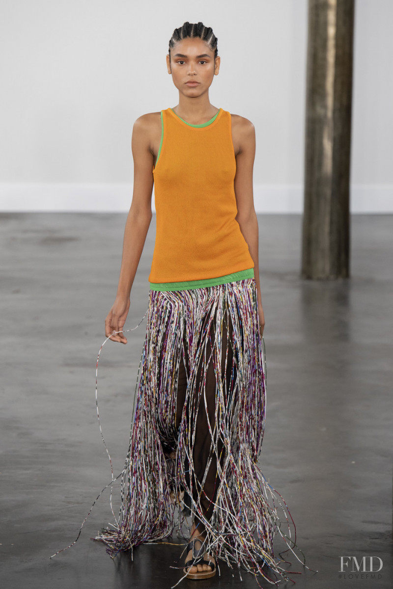 Ana Paula Batista featured in  the Gabriela Hearst fashion show for Spring/Summer 2020