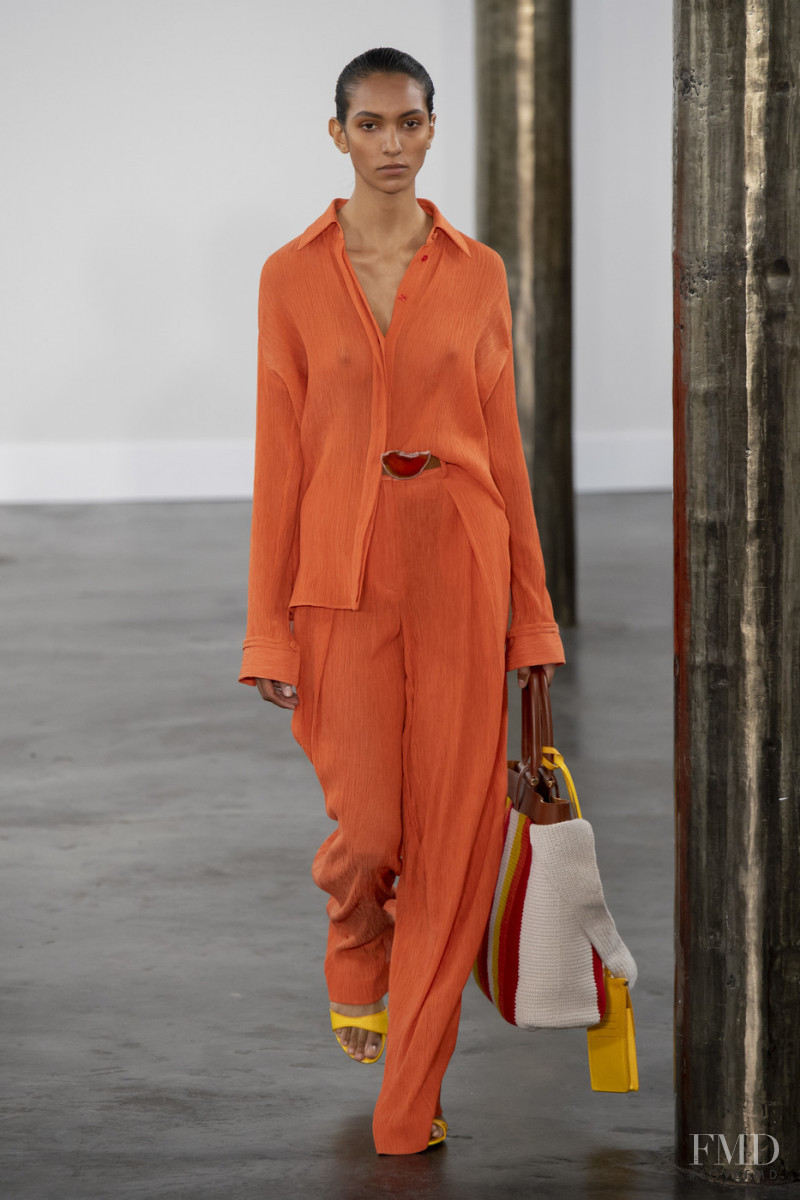 Mayara Moreno featured in  the Gabriela Hearst fashion show for Spring/Summer 2020