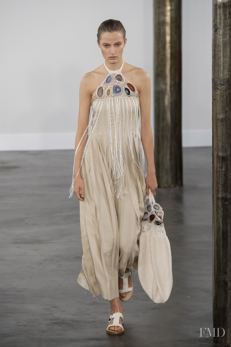 Felice Noordhoff featured in  the Gabriela Hearst fashion show for Spring/Summer 2020