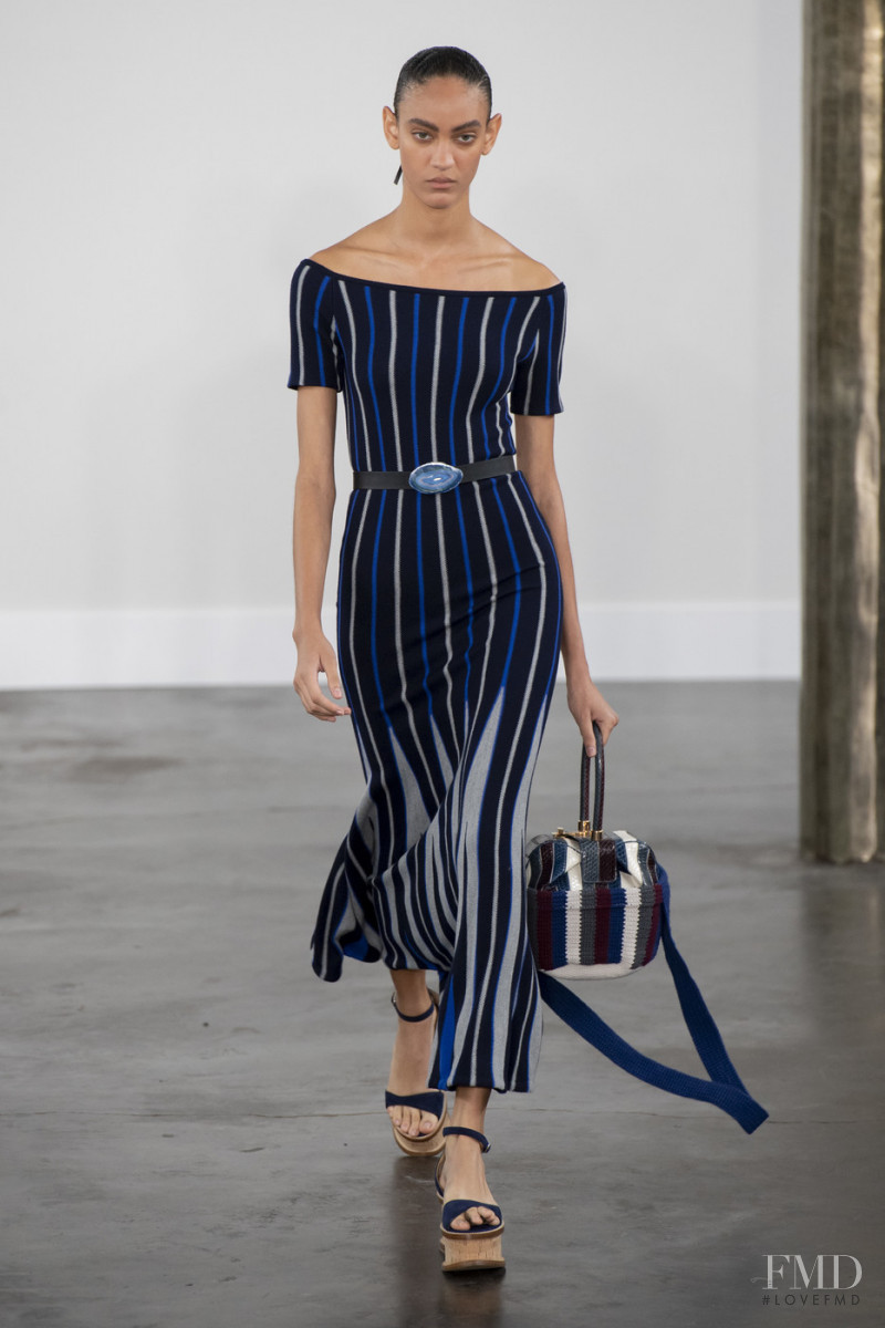 Nayeli Figueroa featured in  the Gabriela Hearst fashion show for Spring/Summer 2020