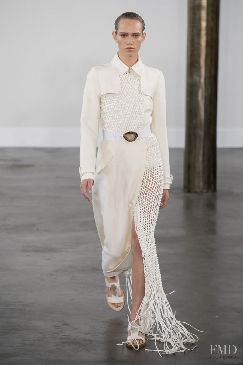 Nikki McGuire featured in  the Gabriela Hearst fashion show for Spring/Summer 2020