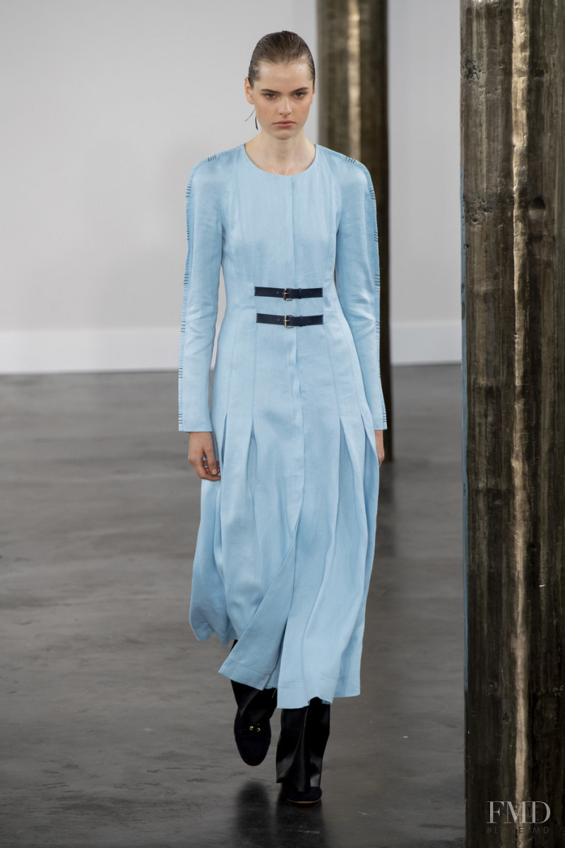 Maud Hoevelaken featured in  the Gabriela Hearst fashion show for Spring/Summer 2020