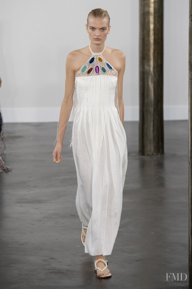Juliane Grüner featured in  the Gabriela Hearst fashion show for Spring/Summer 2020