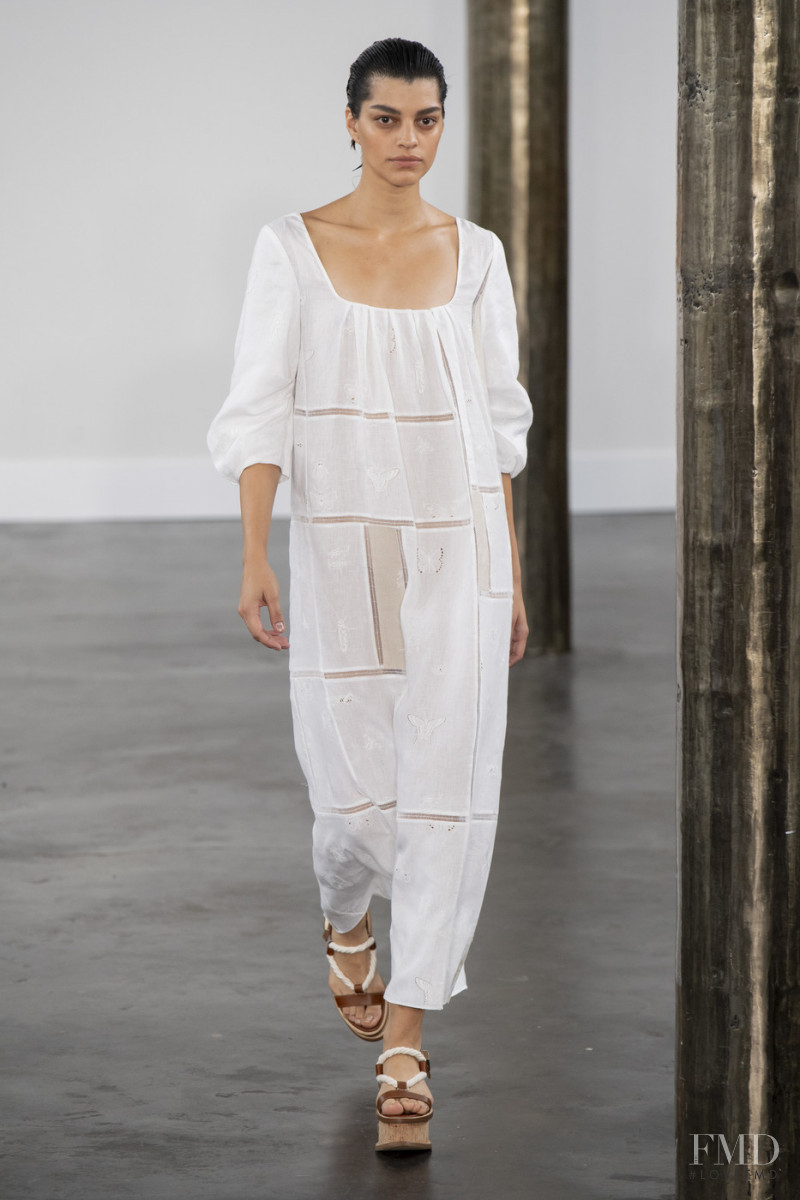 Bianca Redmerski featured in  the Gabriela Hearst fashion show for Spring/Summer 2020