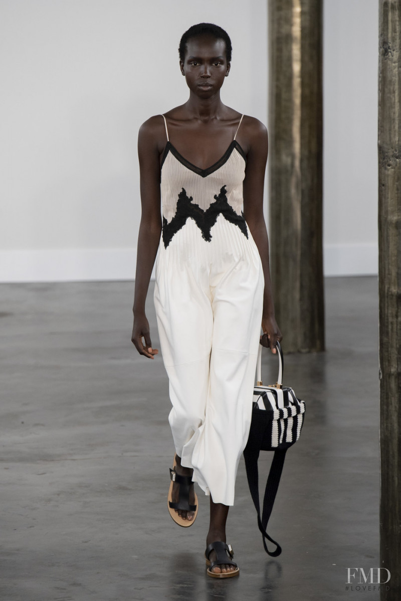 Ajok Madel featured in  the Gabriela Hearst fashion show for Spring/Summer 2020