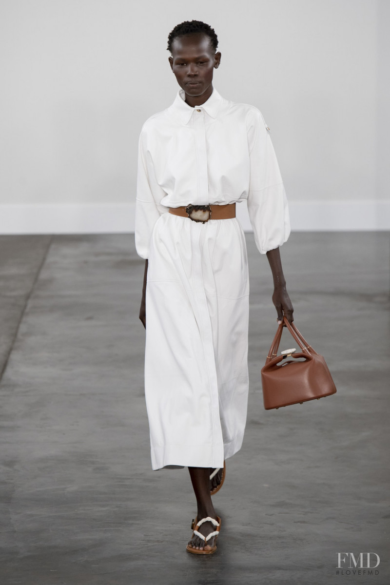 Shanelle Nyasiase featured in  the Gabriela Hearst fashion show for Spring/Summer 2020
