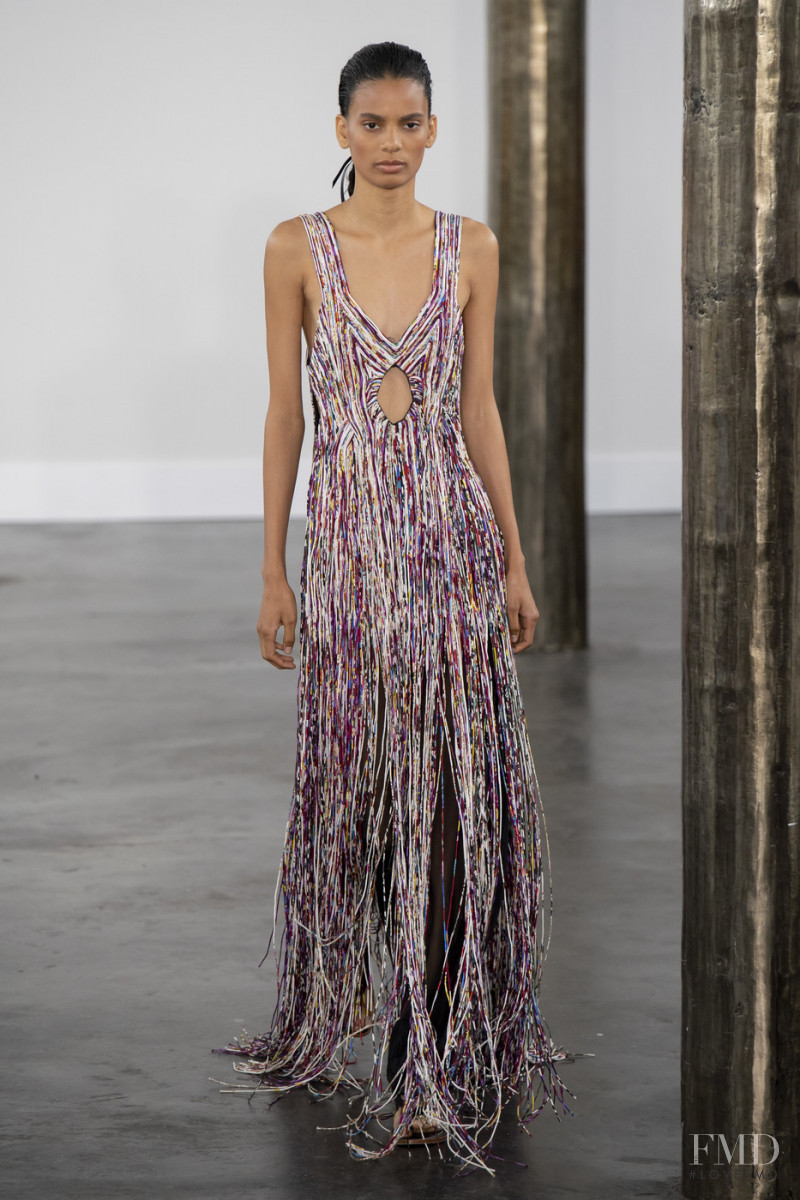 Annibelis Baez featured in  the Gabriela Hearst fashion show for Spring/Summer 2020