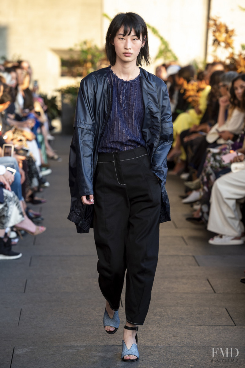 He Jing featured in  the Zero + Maria Cornejo fashion show for Spring/Summer 2020