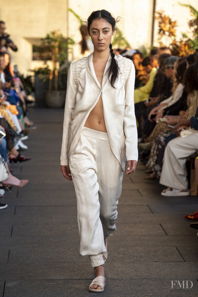 Gaia Orgeas featured in  the Zero + Maria Cornejo fashion show for Spring/Summer 2020