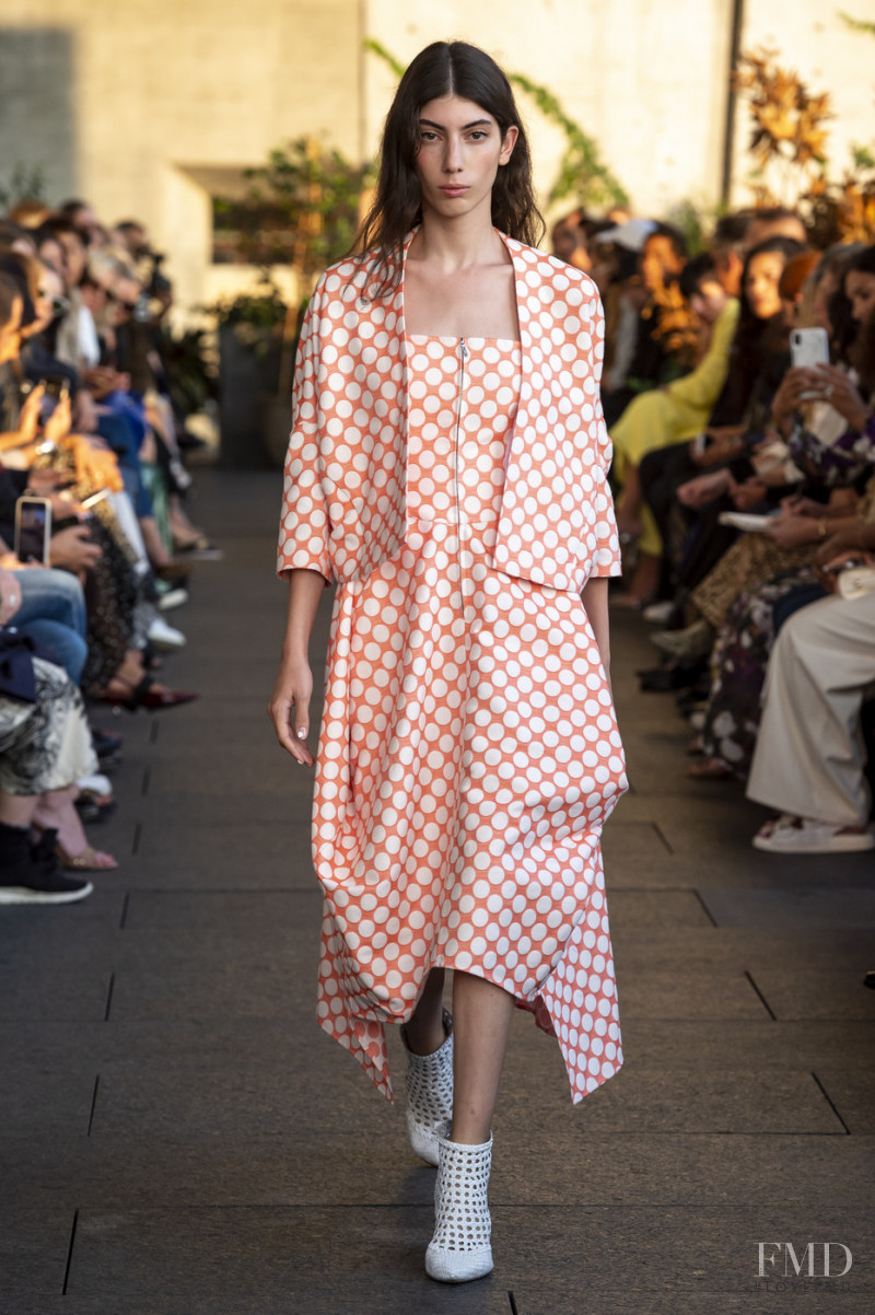 Oyku Bastas featured in  the Zero + Maria Cornejo fashion show for Spring/Summer 2020