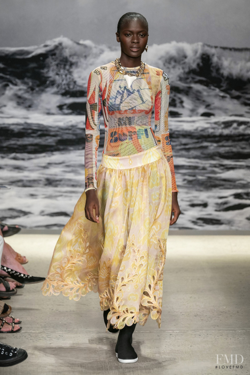 Oluwatosin Olajire featured in  the Zimmermann fashion show for Spring/Summer 2020