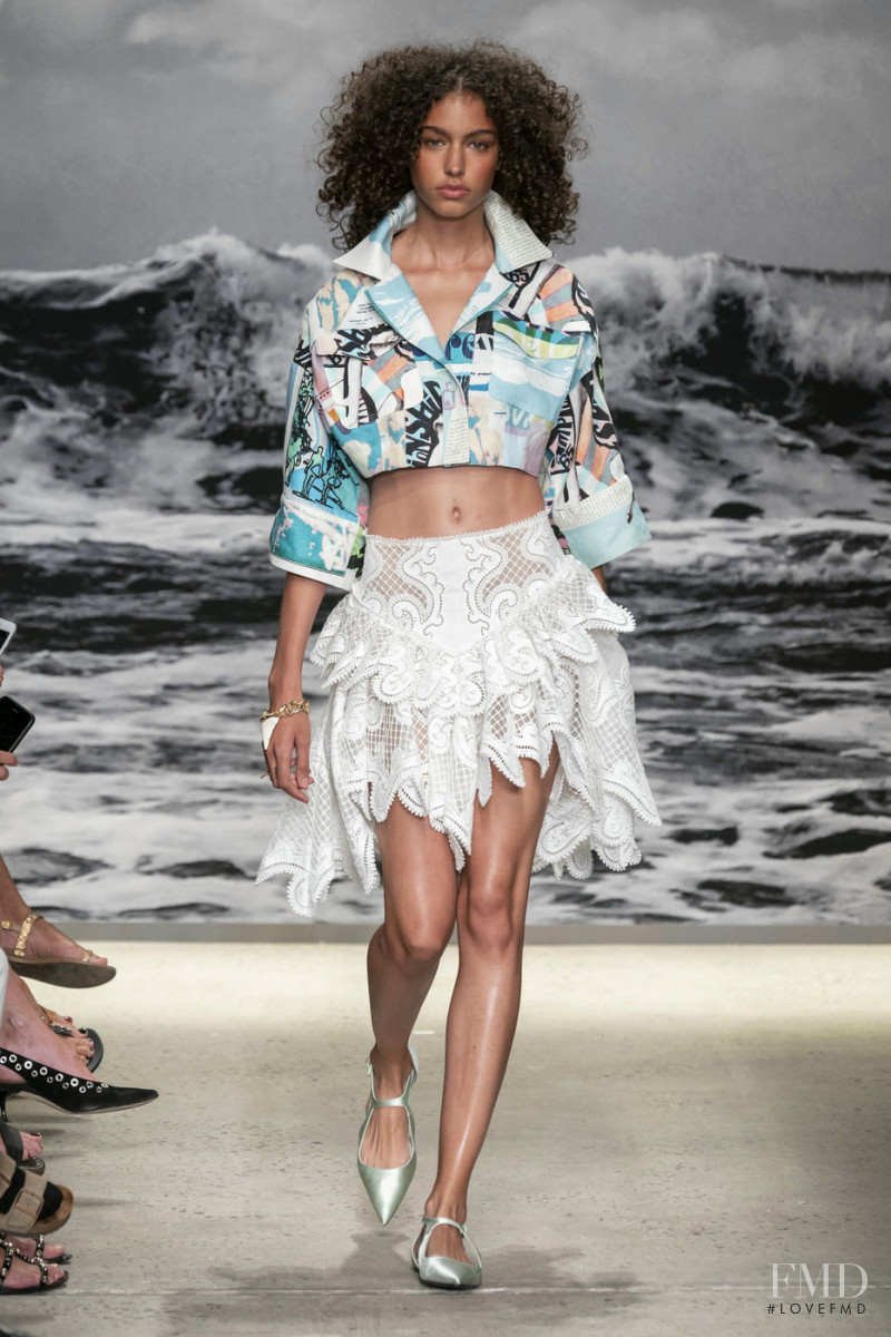 Danielle Ellsworth featured in  the Zimmermann fashion show for Spring/Summer 2020