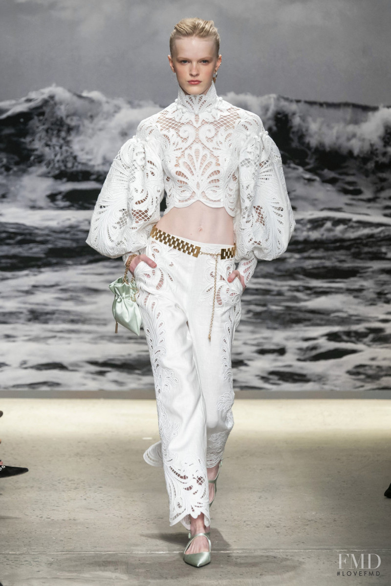 Hannah Motler featured in  the Zimmermann fashion show for Spring/Summer 2020