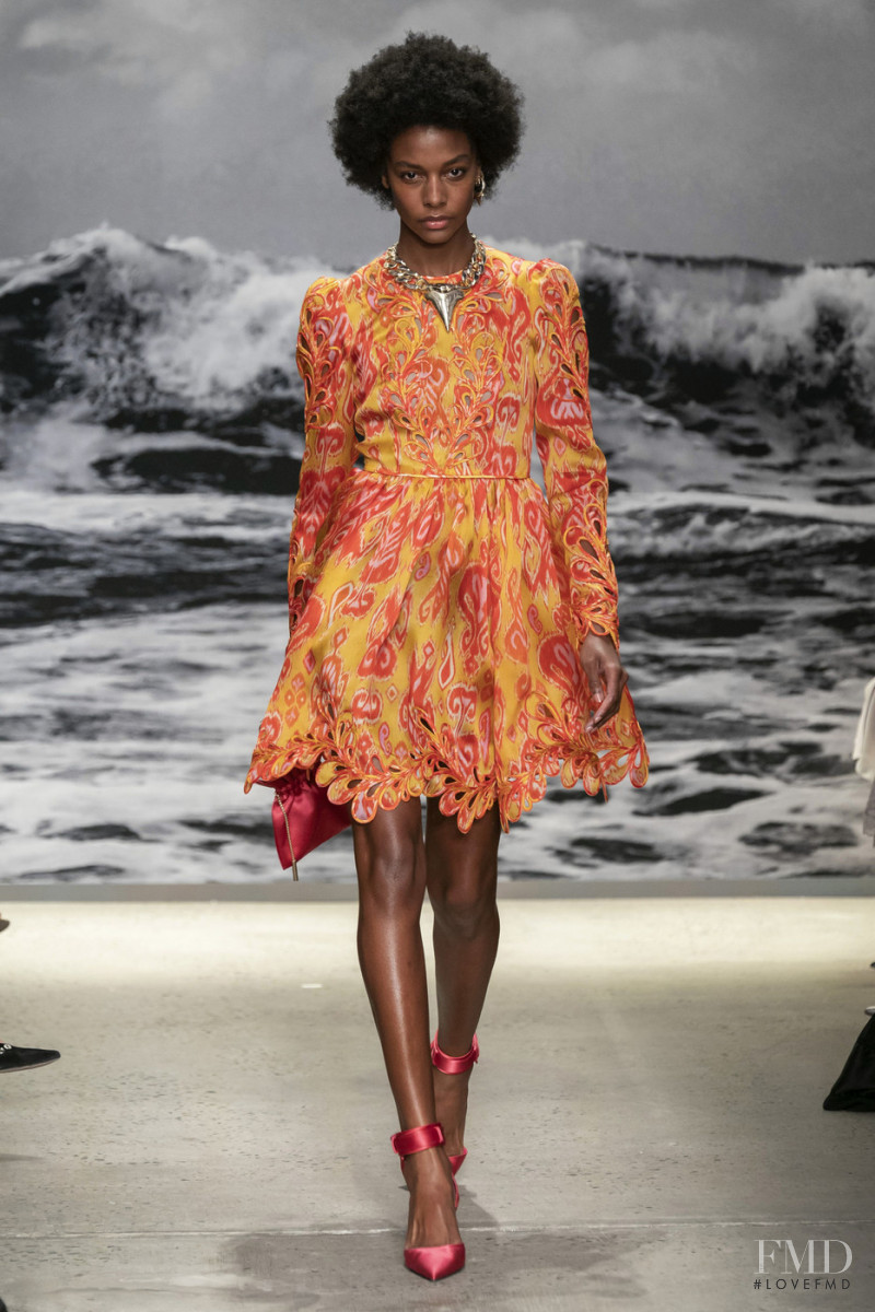 Karly Loyce featured in  the Zimmermann fashion show for Spring/Summer 2020