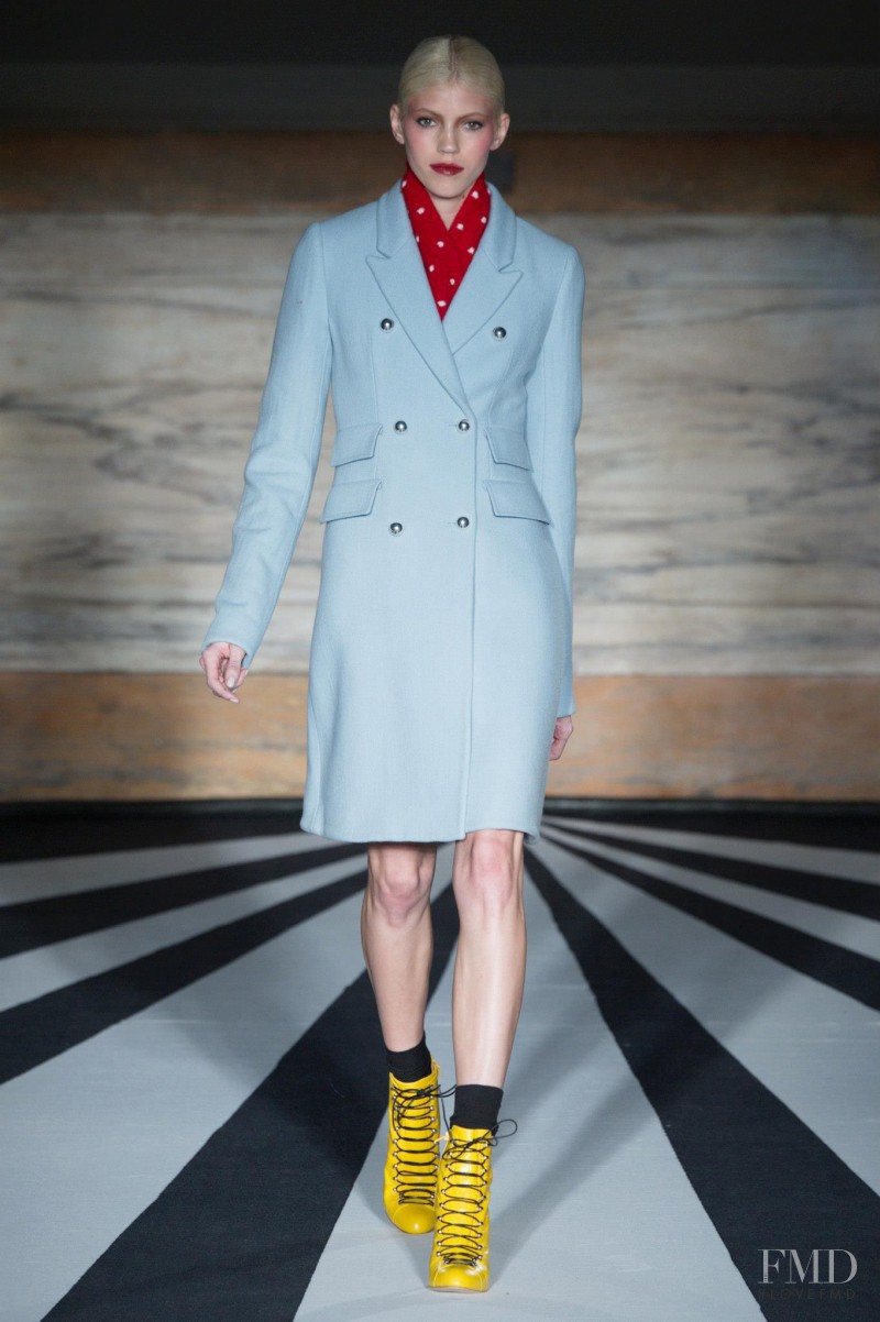 Devon Windsor featured in  the Matthew Williamson fashion show for Autumn/Winter 2014