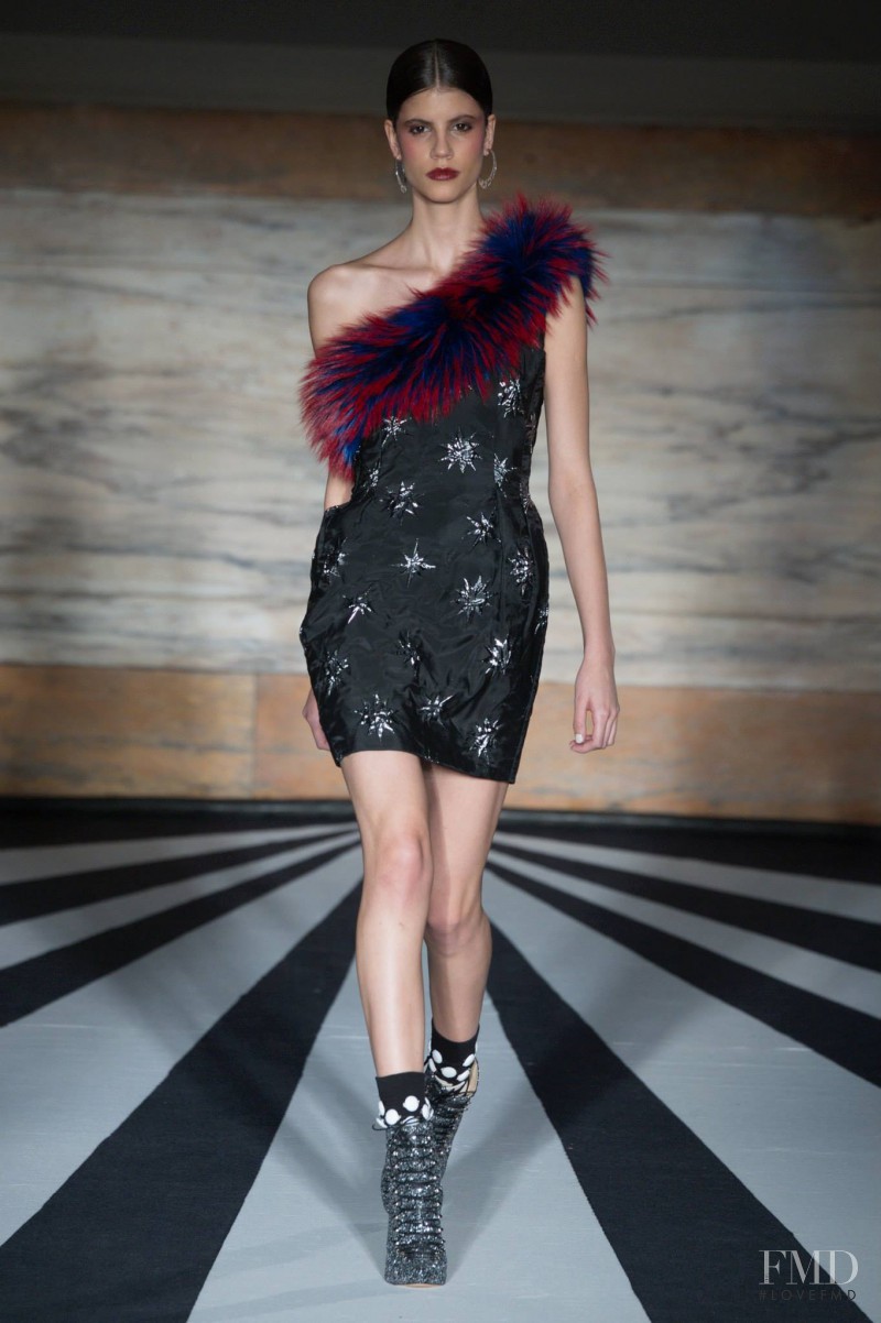 Antonina Petkovic featured in  the Matthew Williamson fashion show for Autumn/Winter 2014