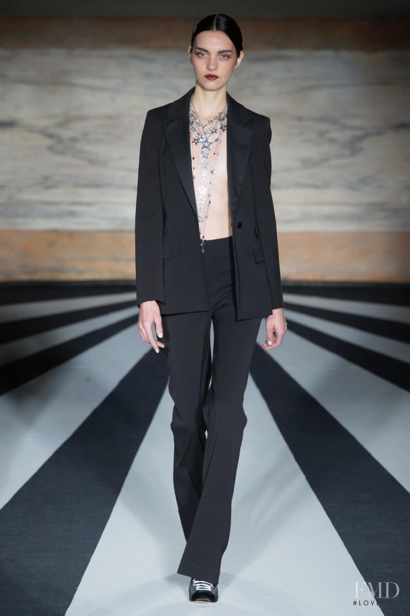 Magda Laguinge featured in  the Matthew Williamson fashion show for Autumn/Winter 2014