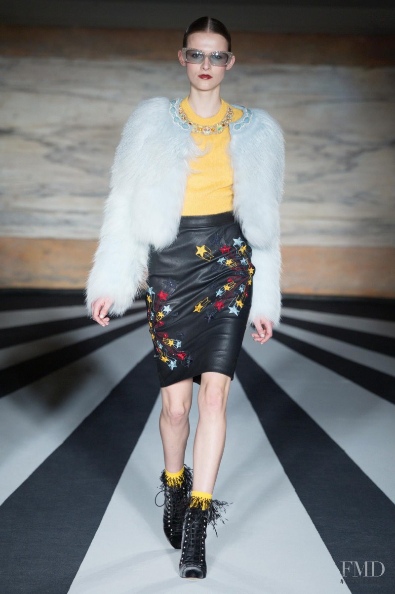 Emma  Oak featured in  the Matthew Williamson fashion show for Autumn/Winter 2014