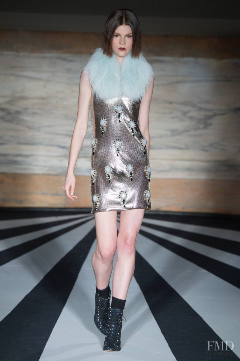 Ruby Jean Wilson featured in  the Matthew Williamson fashion show for Autumn/Winter 2014