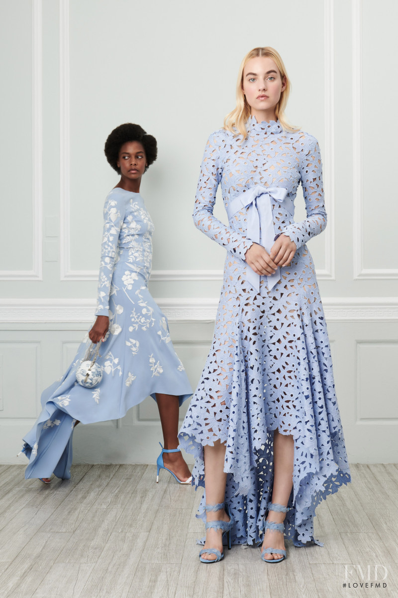 Karly Loyce featured in  the Oscar de la Renta lookbook for Resort 2019