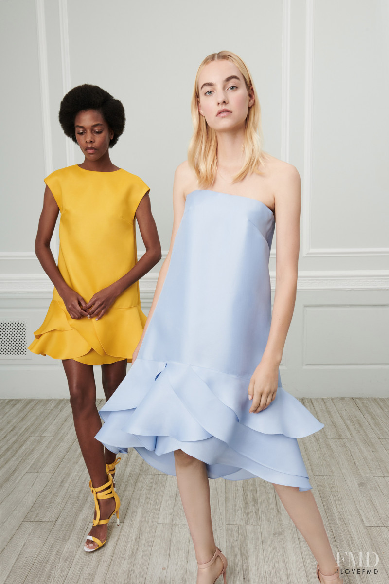 Karly Loyce featured in  the Oscar de la Renta lookbook for Resort 2019