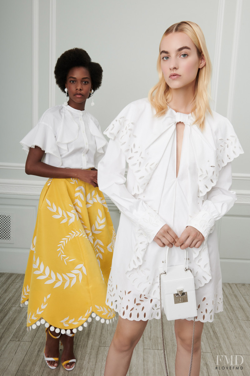 Karly Loyce featured in  the Oscar de la Renta lookbook for Resort 2019