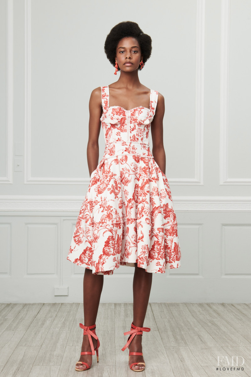 Karly Loyce featured in  the Oscar de la Renta lookbook for Resort 2019