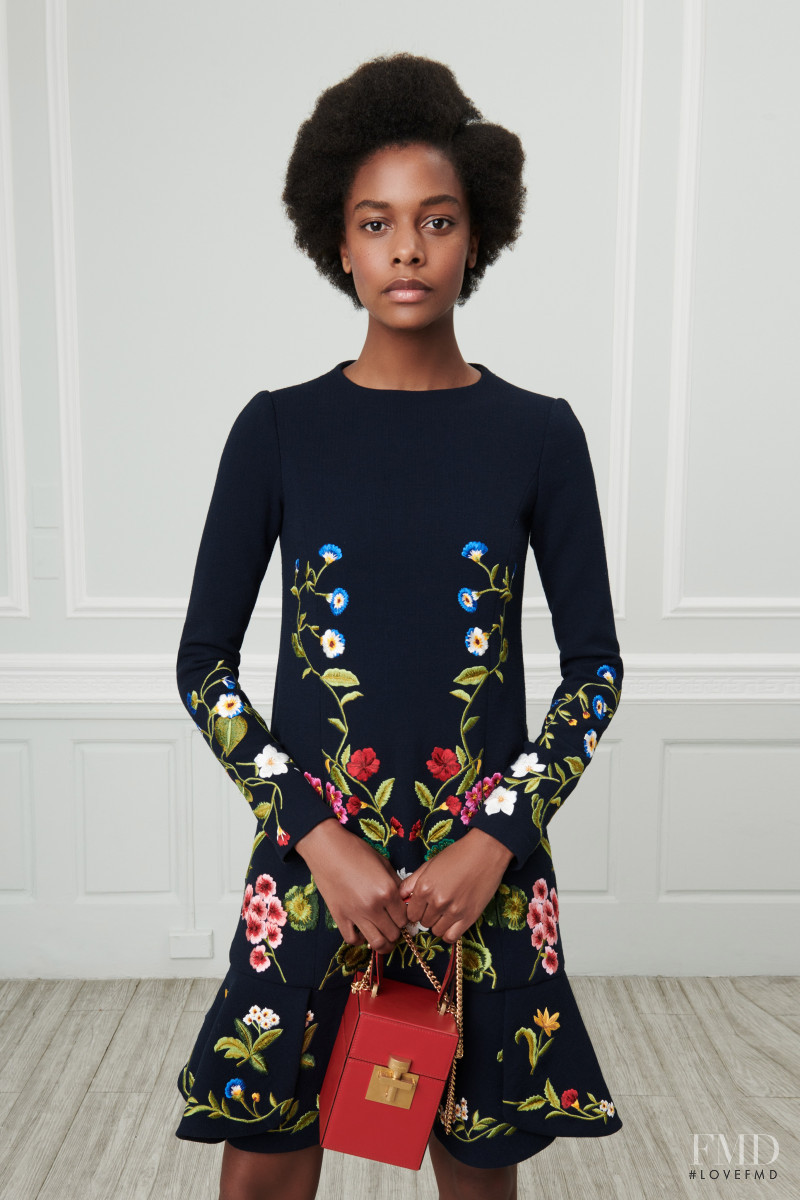 Karly Loyce featured in  the Oscar de la Renta lookbook for Resort 2019