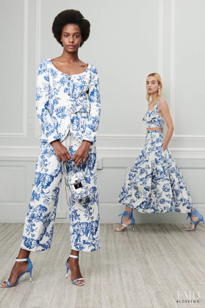 Karly Loyce featured in  the Oscar de la Renta lookbook for Resort 2019