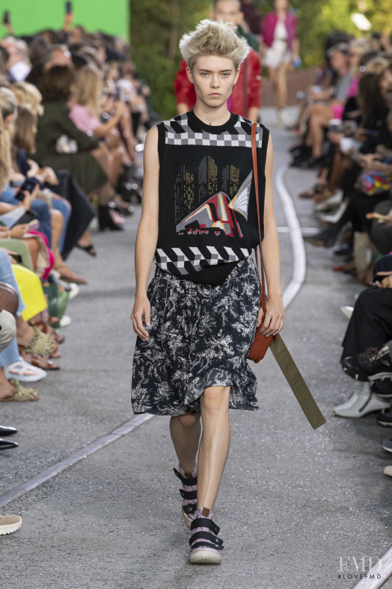 Maike Inga featured in  the Coach 1941 fashion show for Spring/Summer 2020