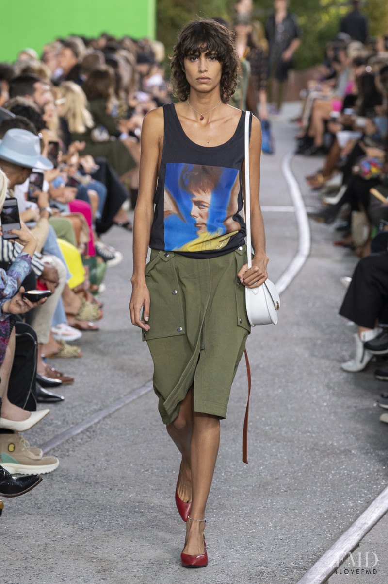 Mica Arganaraz featured in  the Coach 1941 fashion show for Spring/Summer 2020