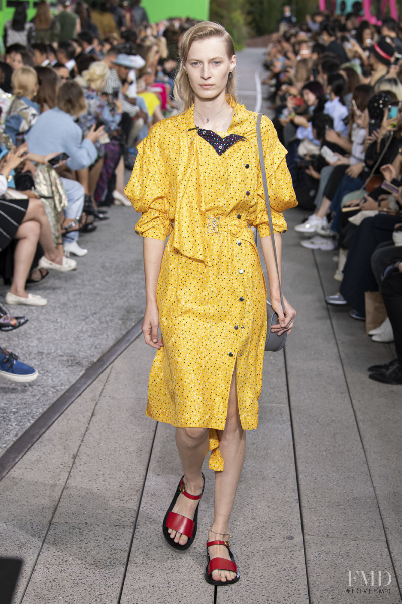 Julia Nobis featured in  the Coach 1941 fashion show for Spring/Summer 2020