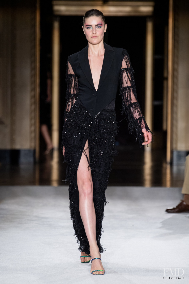 Daphne Velghe featured in  the Christian Siriano fashion show for Spring/Summer 2020
