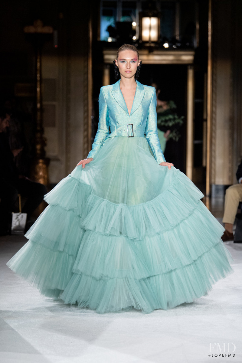 Manuela Frey featured in  the Christian Siriano fashion show for Spring/Summer 2020