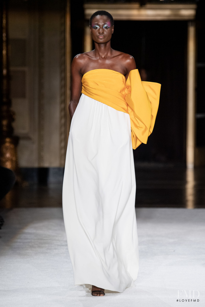 Amy Faye featured in  the Christian Siriano fashion show for Spring/Summer 2020