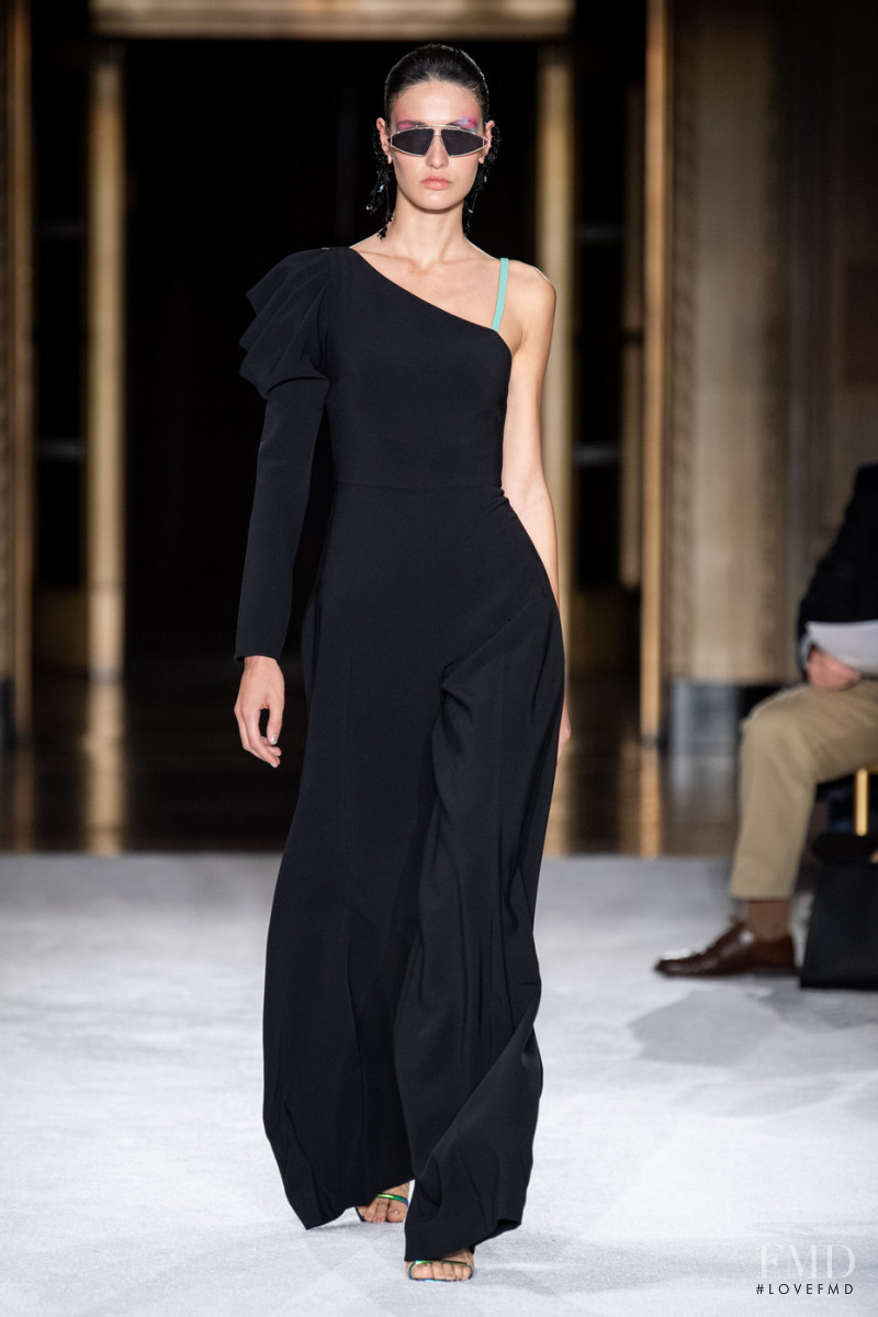 Tatia Akhalaia featured in  the Christian Siriano fashion show for Spring/Summer 2020